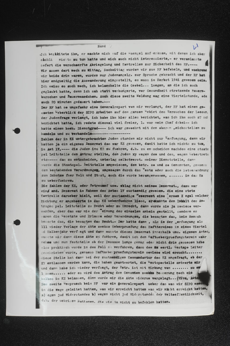 Scan 00022 of the Sassen transcript, O.65 file 85.