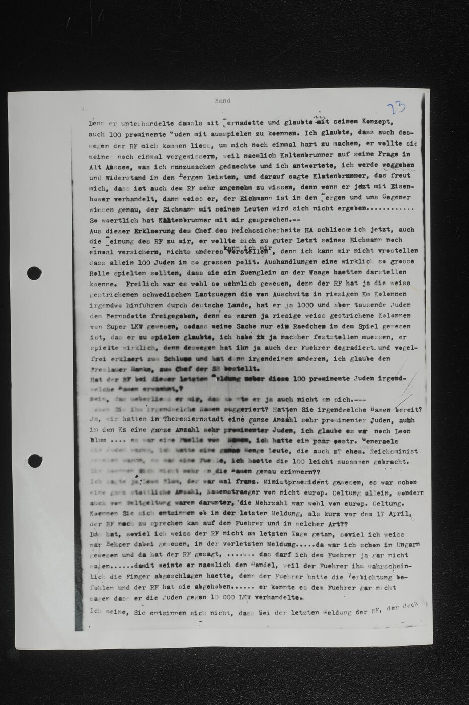 Scan 00024 of the Sassen transcript, O.65 file 85.