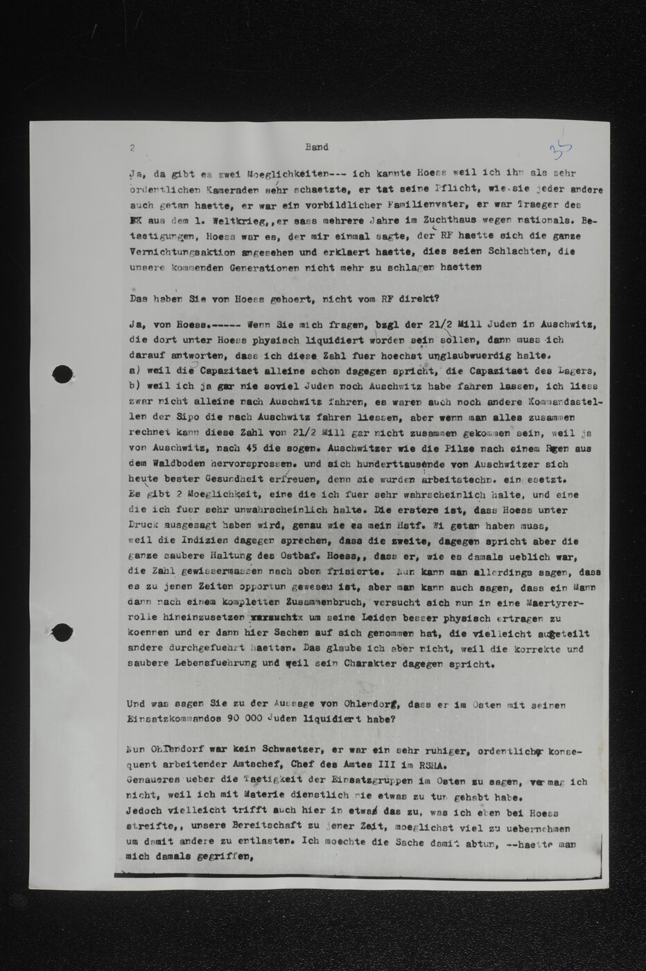 Scan 00036 of the Sassen transcript, O.65 file 85.