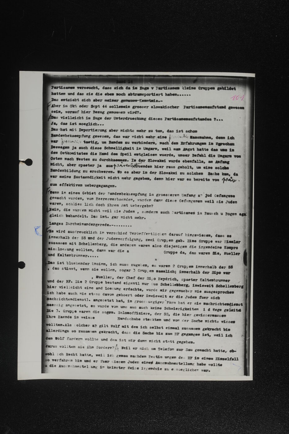 Scan 00102 of the Sassen transcript, O.65 file 85.