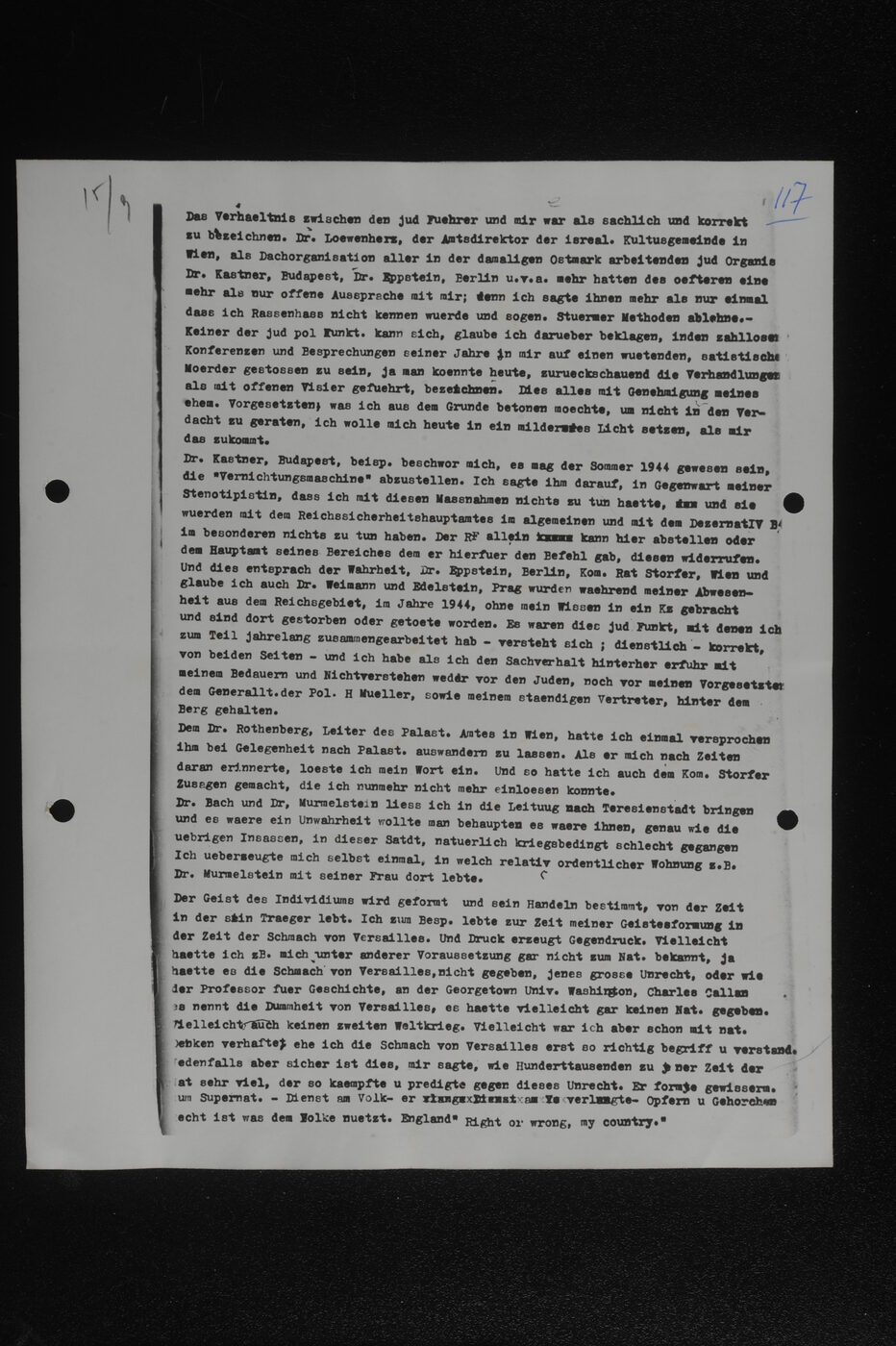 Scan 00117 of the Sassen transcript, O.65 file 85.