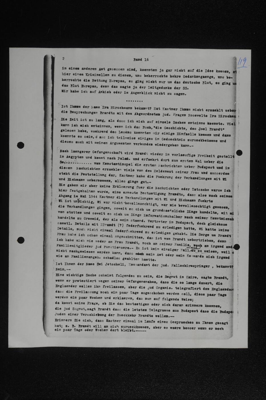 Scan 00119 of the Sassen transcript, O.65 file 85.