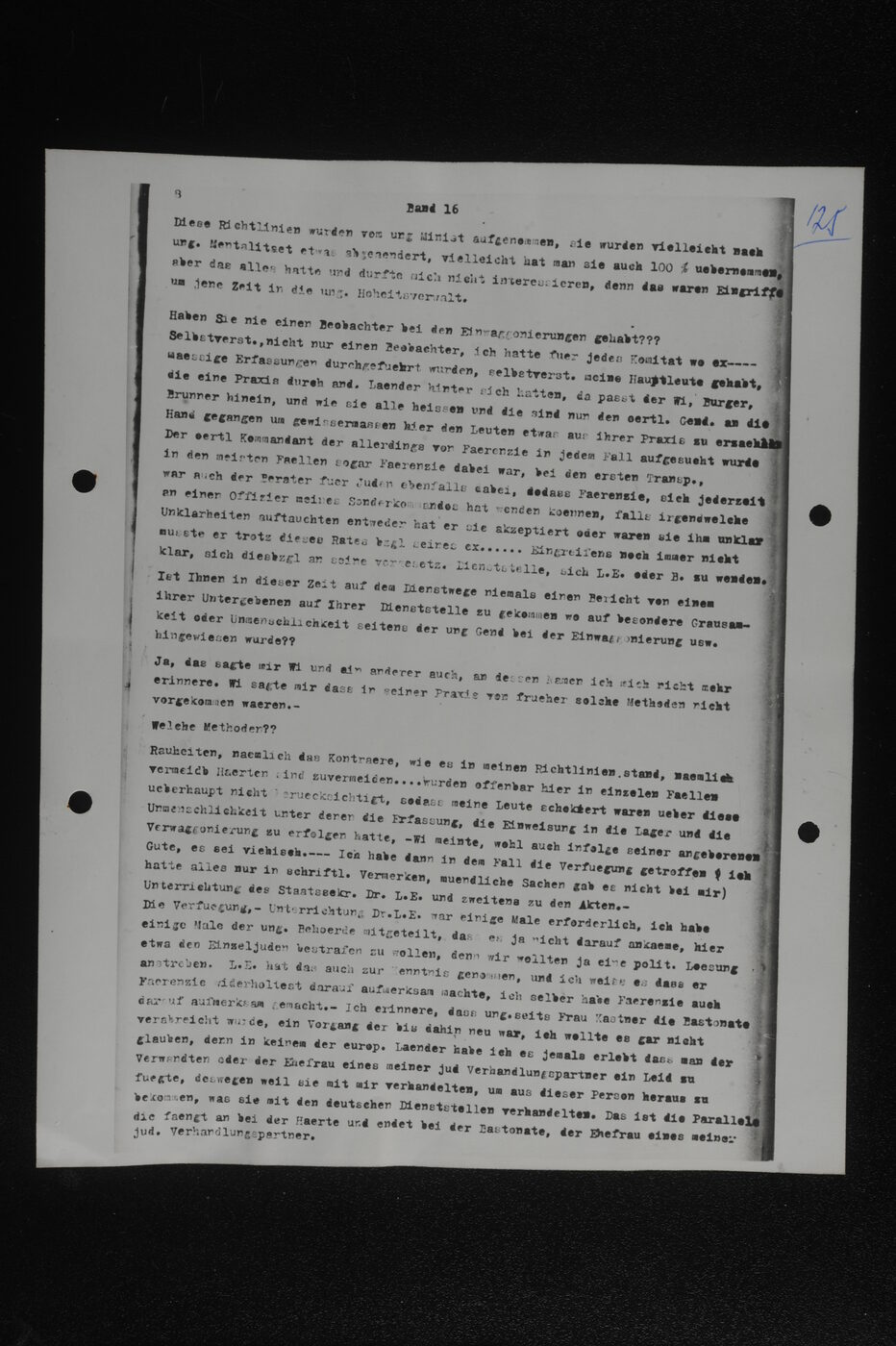 Scan 00125 of the Sassen transcript, O.65 file 85.