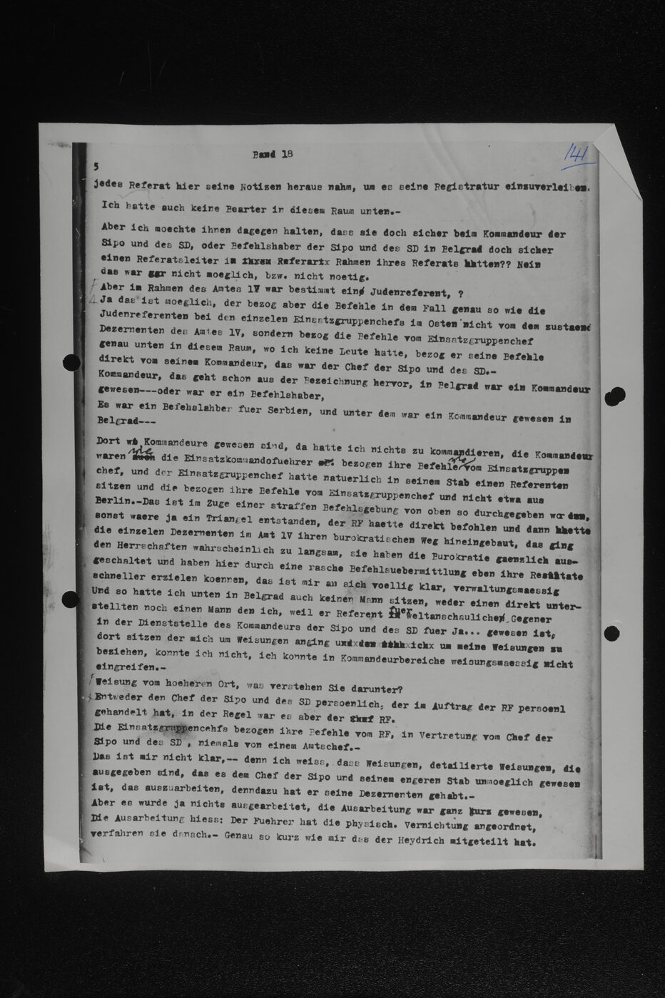 Scan 00141 of the Sassen transcript, O.65 file 85.