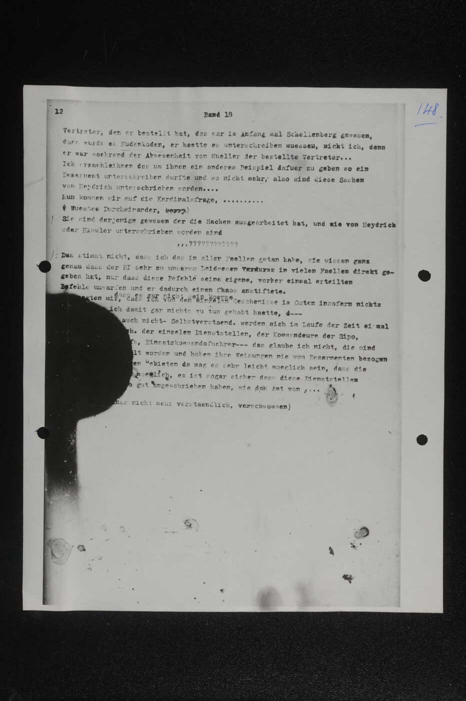 Scan 00148 of the Sassen transcript, O.65 file 85.