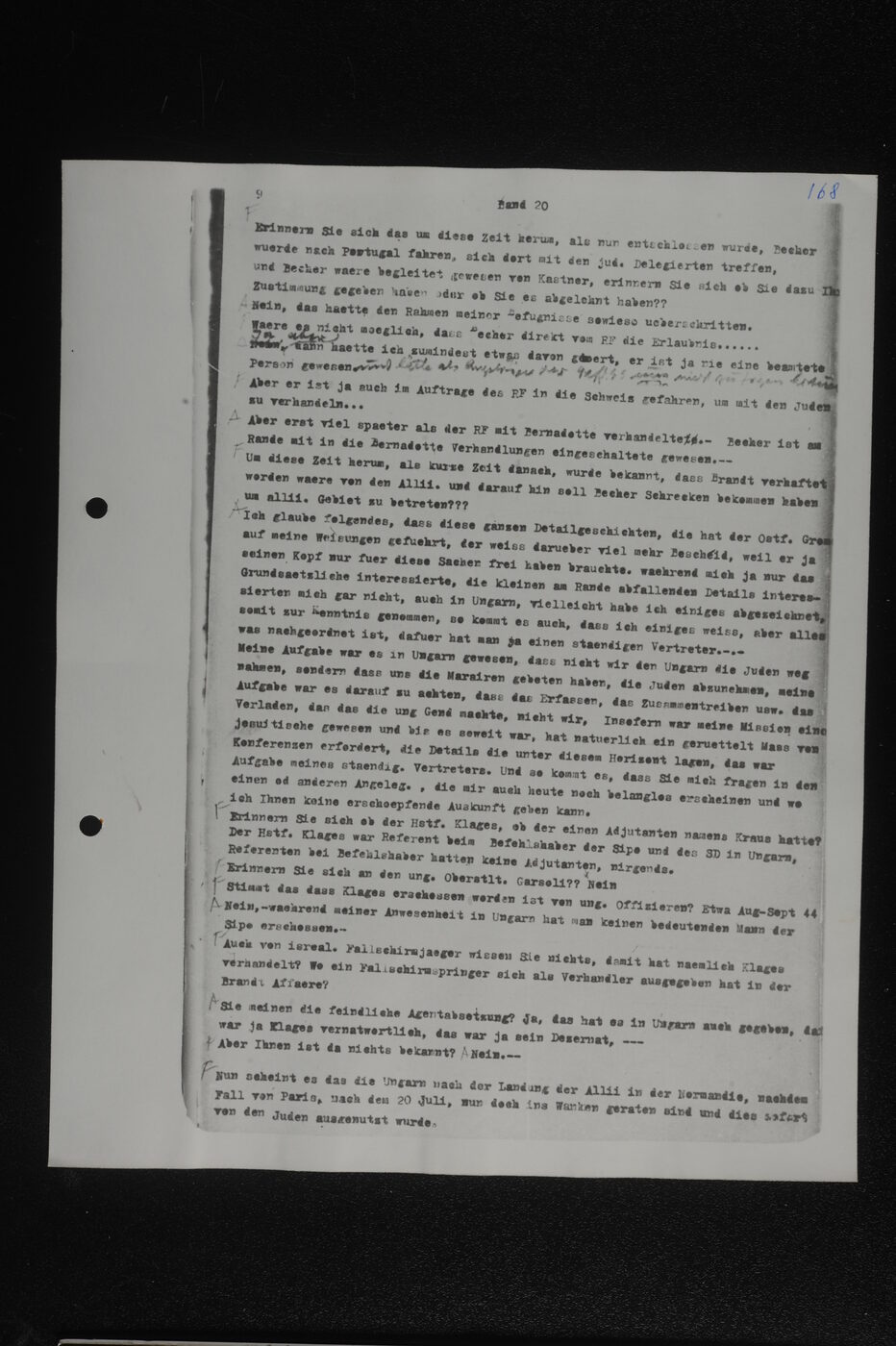 Scan 00021 of the Sassen transcript, O.65 file 86.