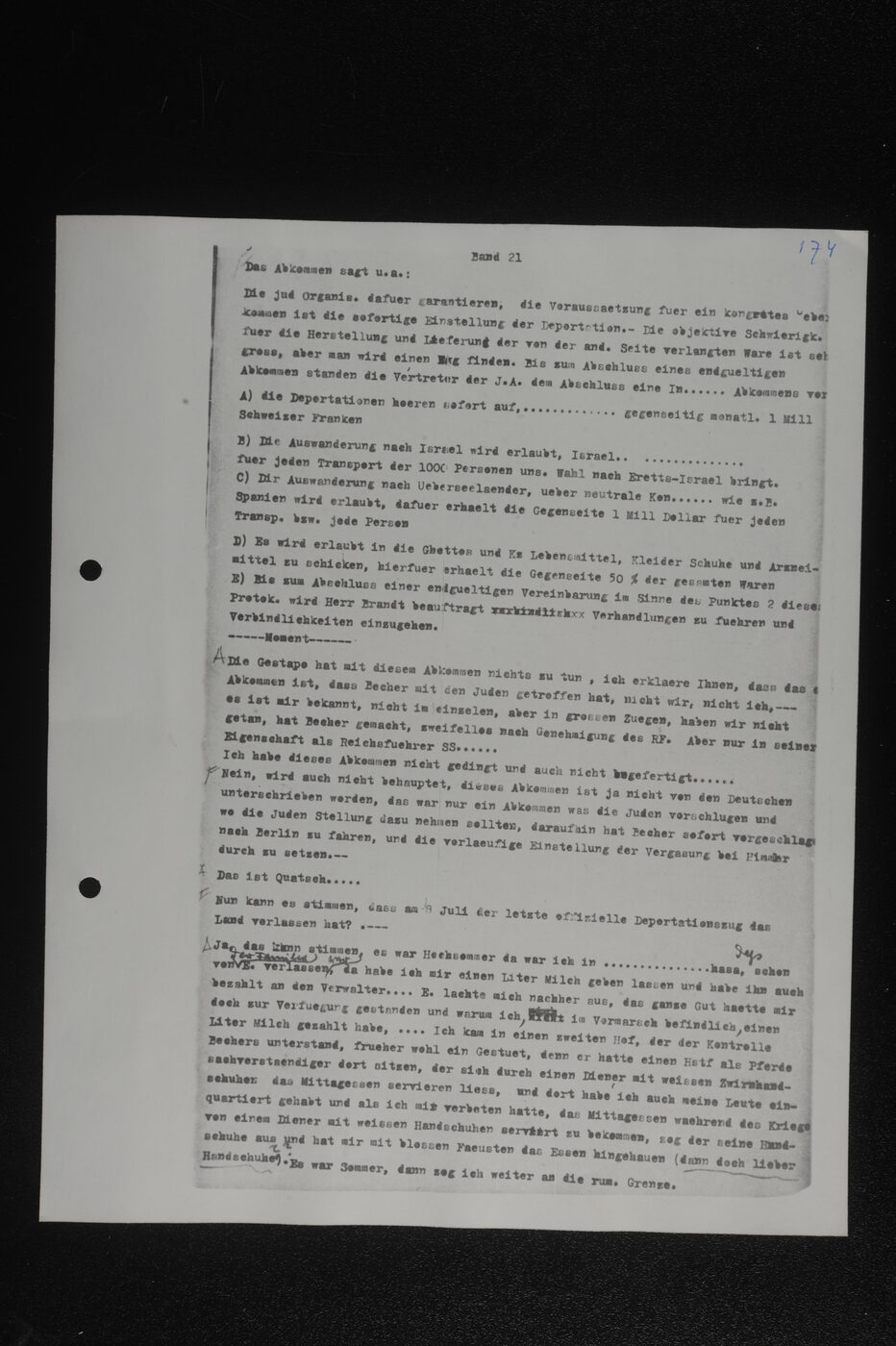 Scan 00027 of the Sassen transcript, O.65 file 86.