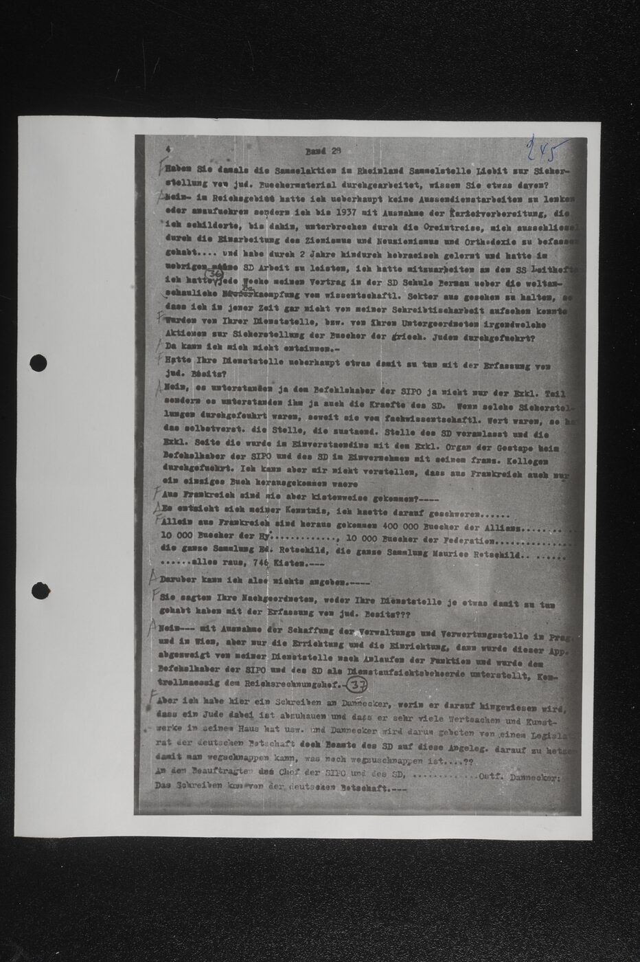 Scan 00097 of the Sassen transcript, O.65 file 86.
