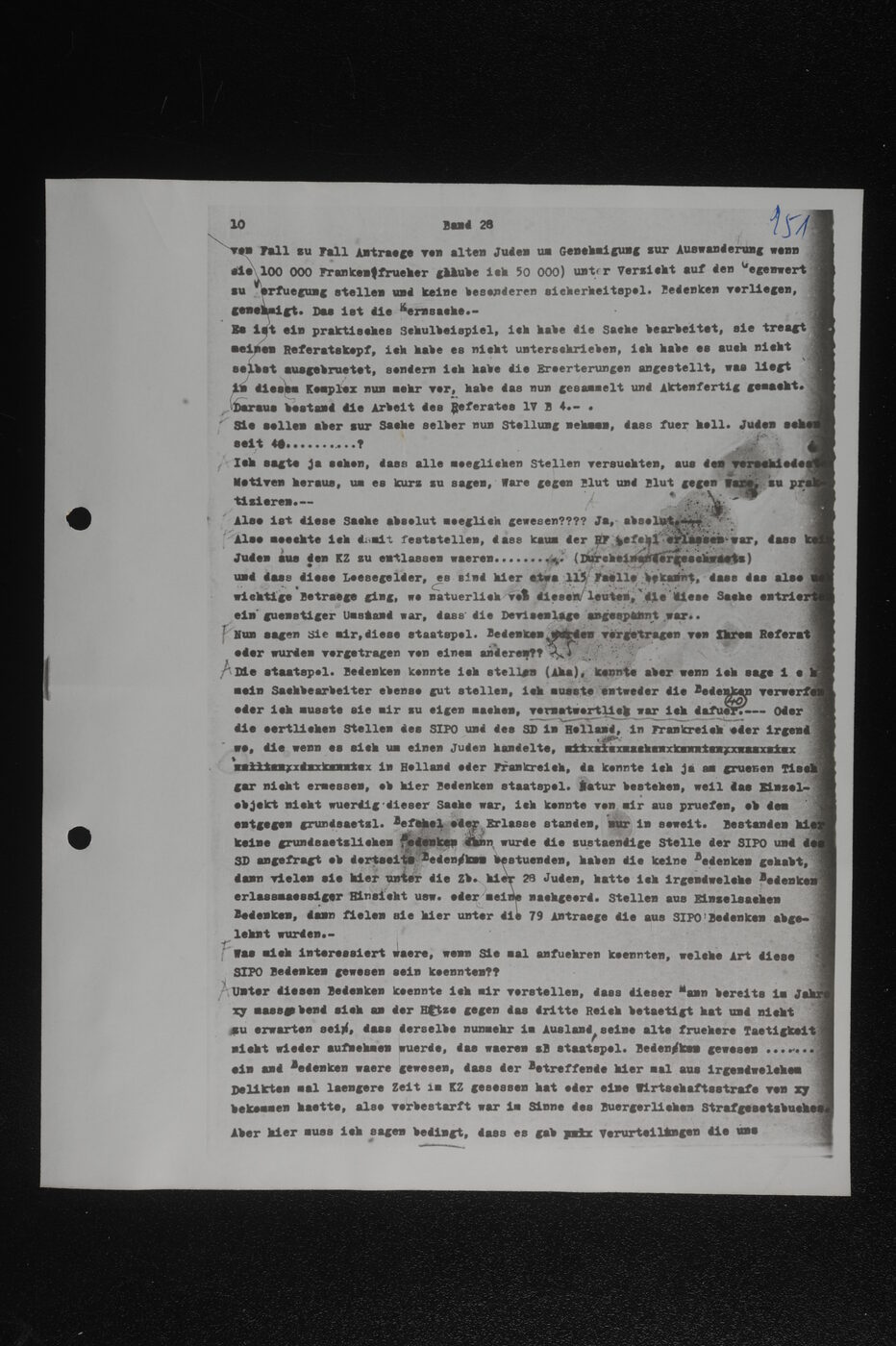 Scan 00103 of the Sassen transcript, O.65 file 86.