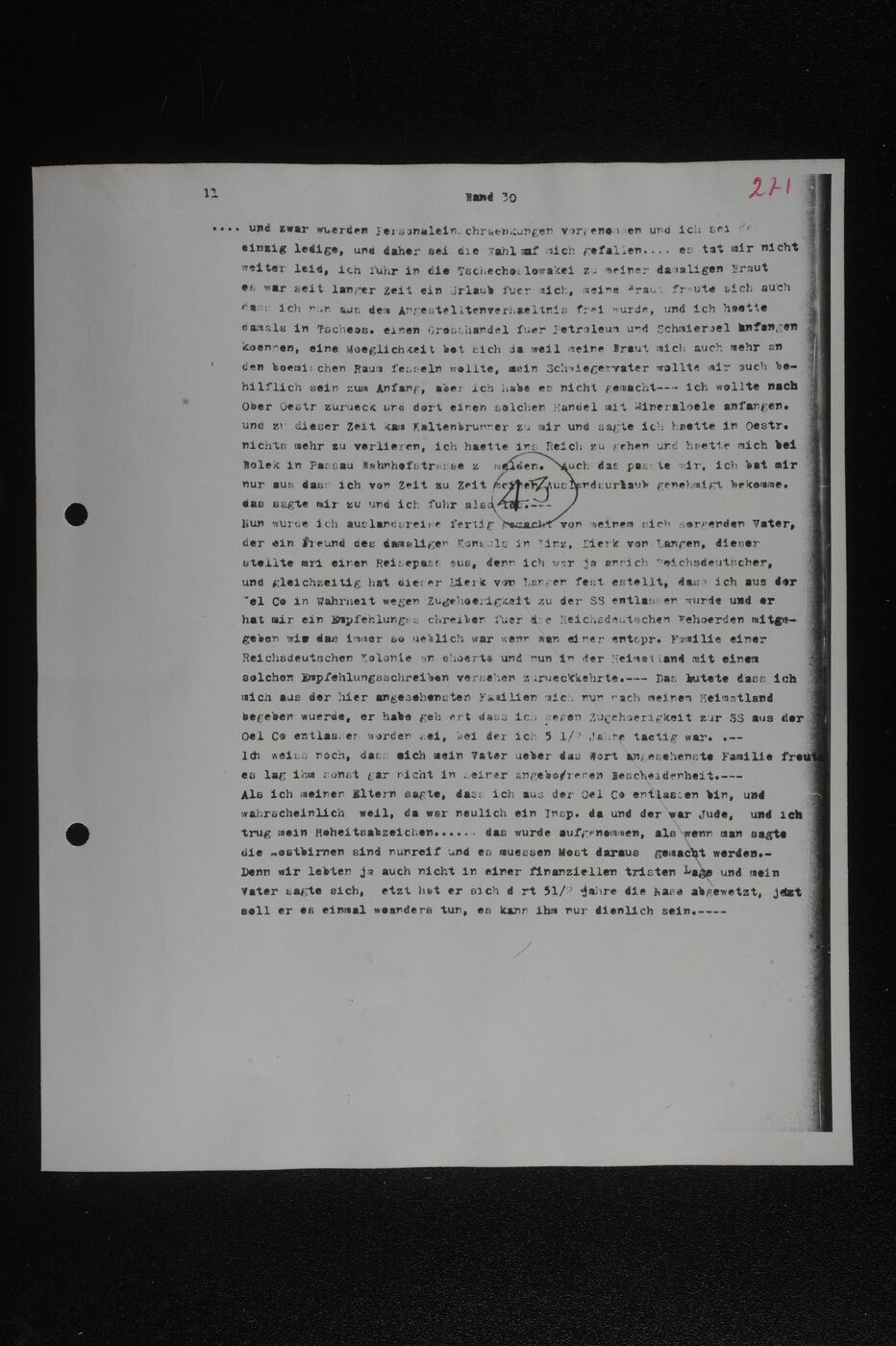 Scan 00123 of the Sassen transcript, O.65 file 86.