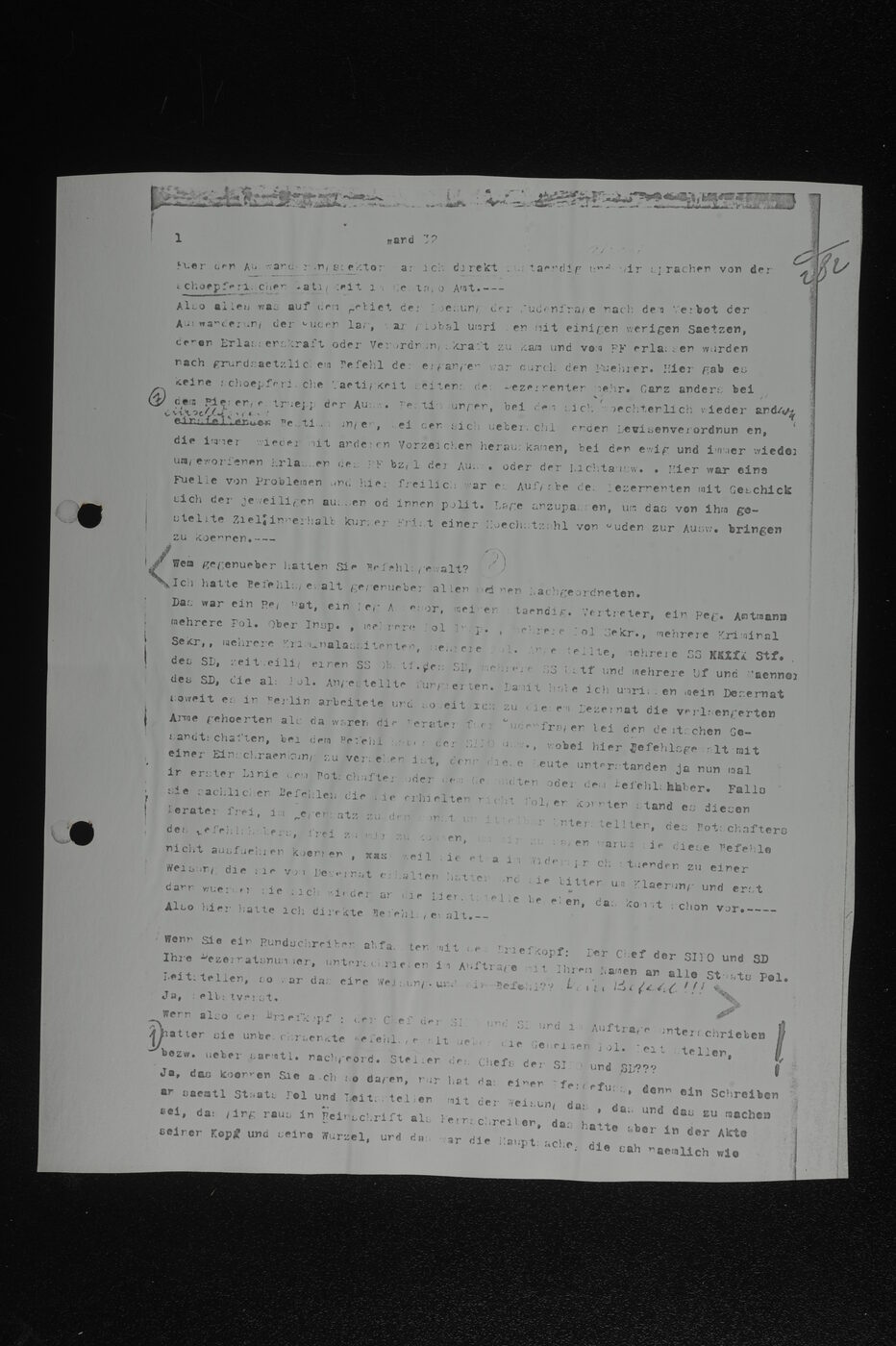 Scan 00134 of the Sassen transcript, O.65 file 86.