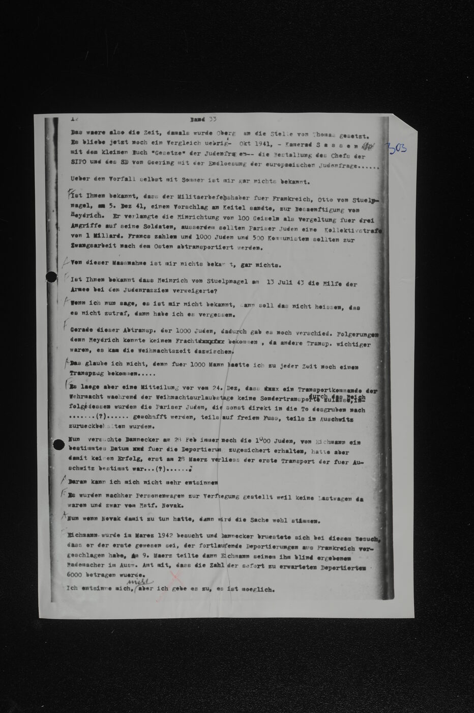 Scan 00154 of the Sassen transcript, O.65 file 86.
