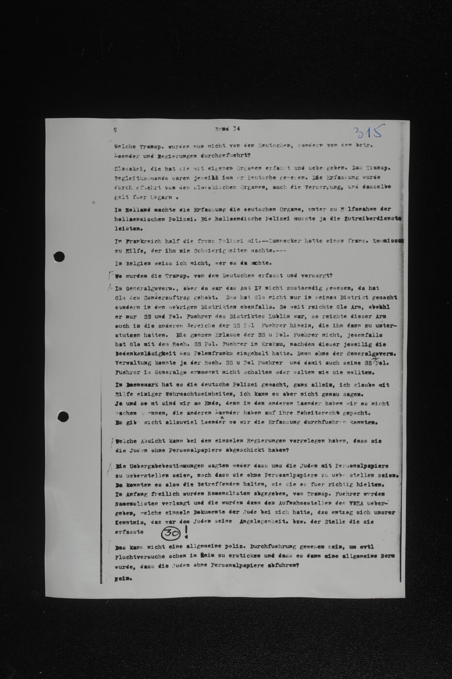 Scan 00166 of the Sassen transcript, O.65 file 86.