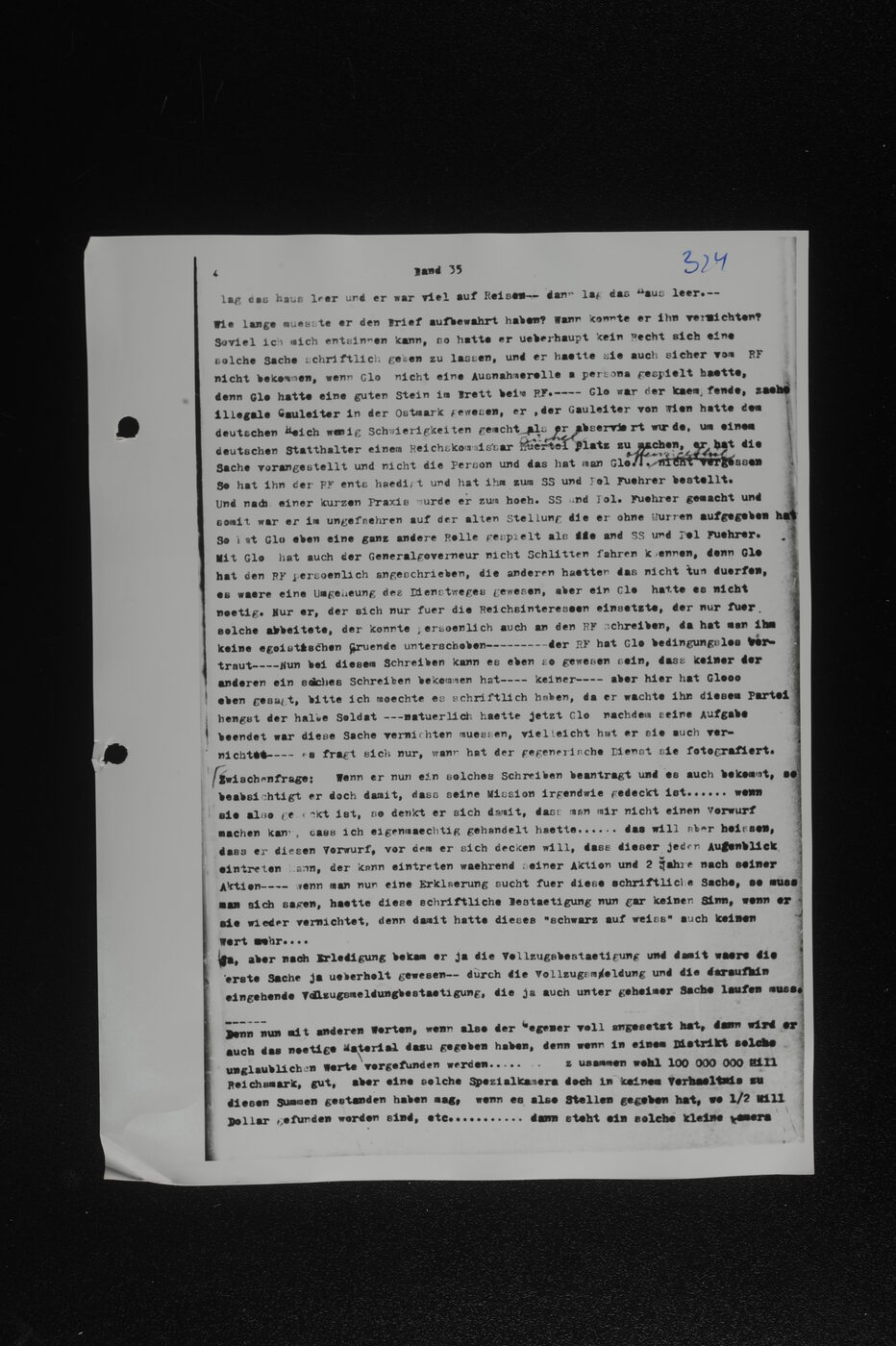 Scan 00175 of the Sassen transcript, O.65 file 86.