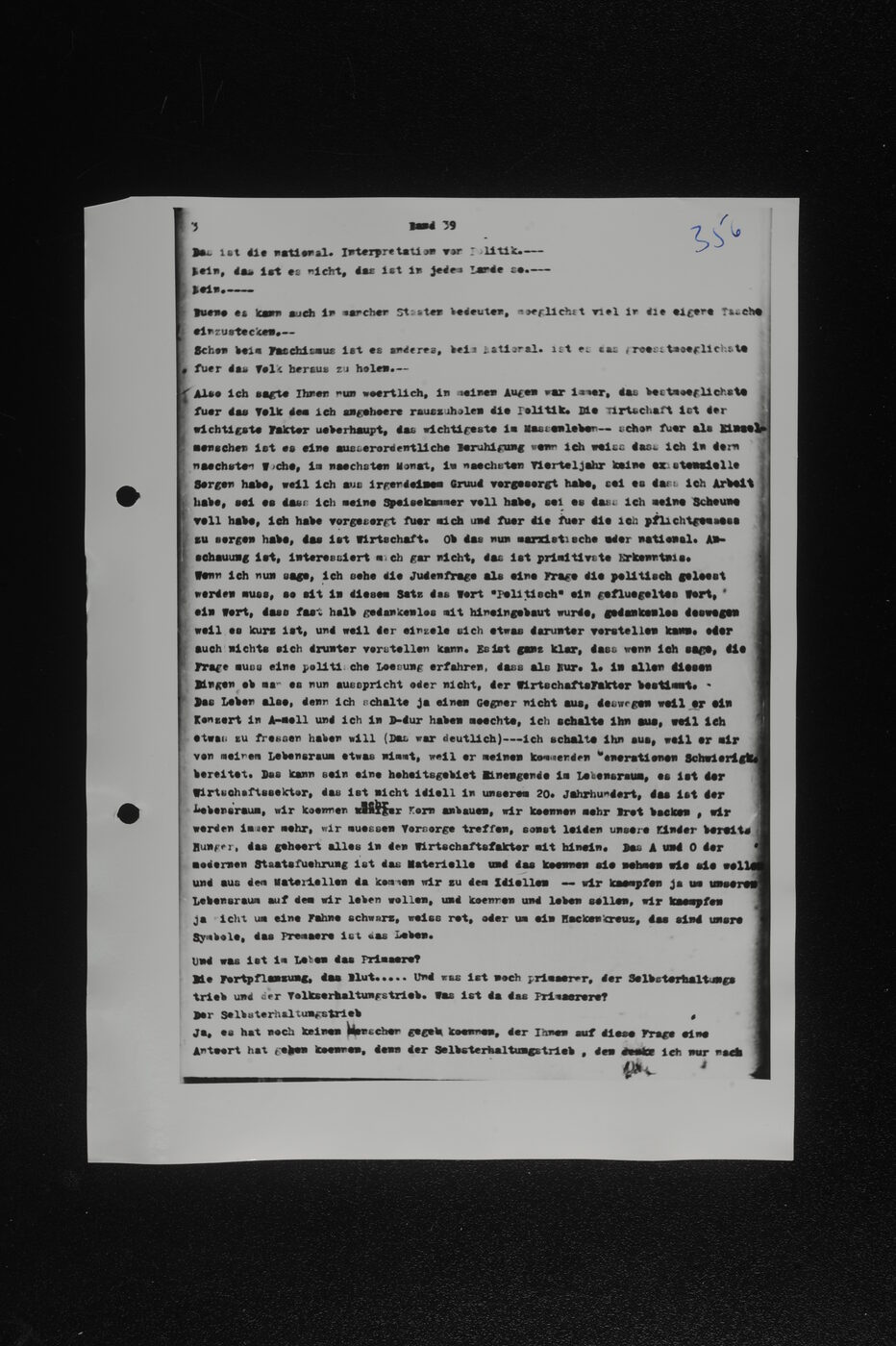 Scan 00206 of the Sassen transcript, O.65 file 86.