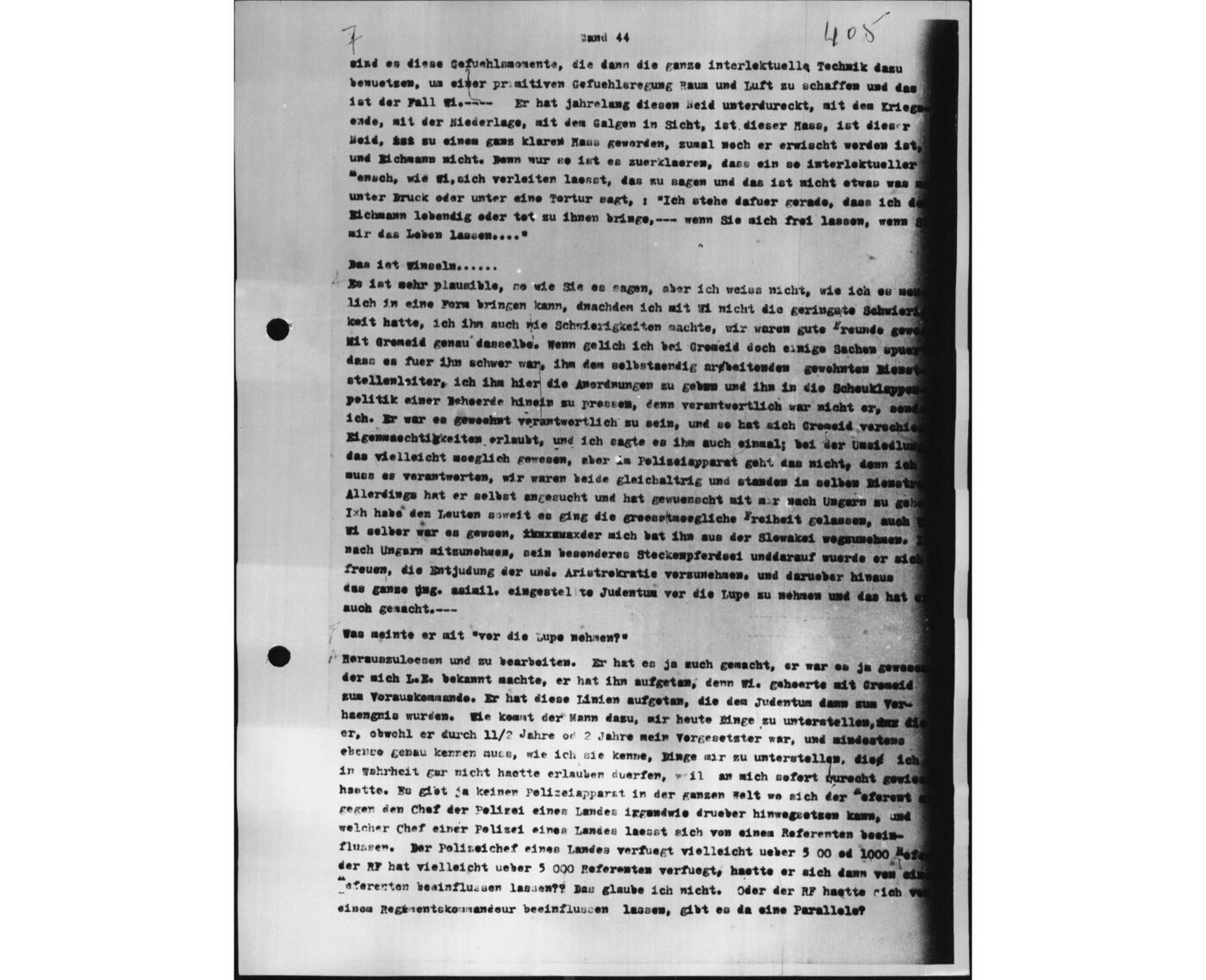 Scan 00045 of the Sassen transcript, O.65 file 87.