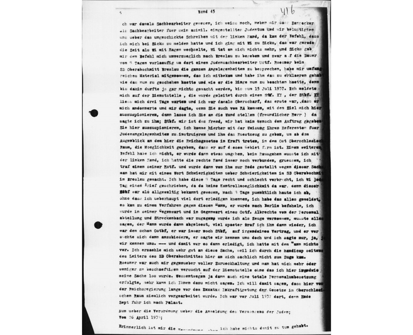 Scan 00056 of the Sassen transcript, O.65 file 87.