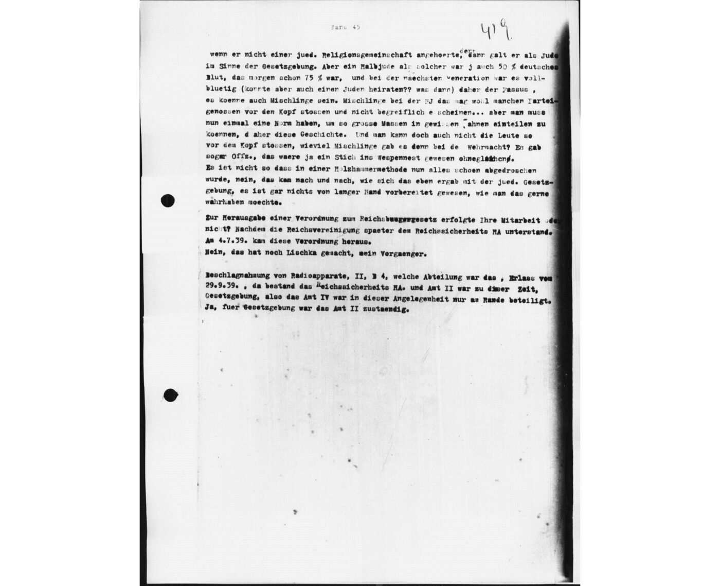 Scan 00059 of the Sassen transcript, O.65 file 87.