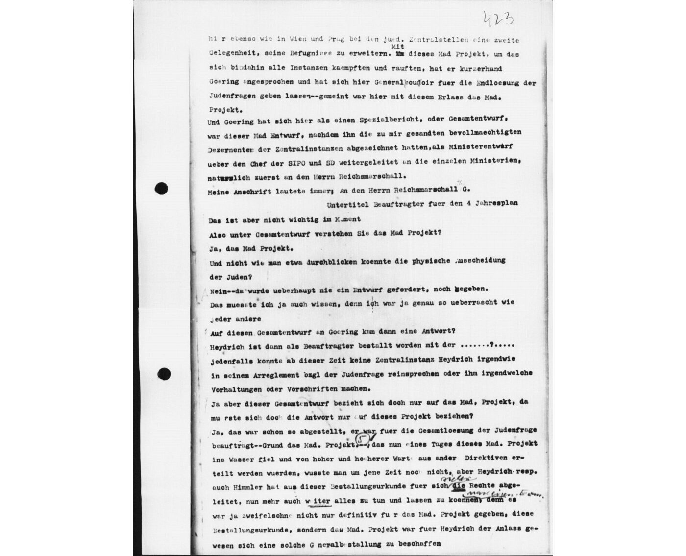 Scan 00063 of the Sassen transcript, O.65 file 87.