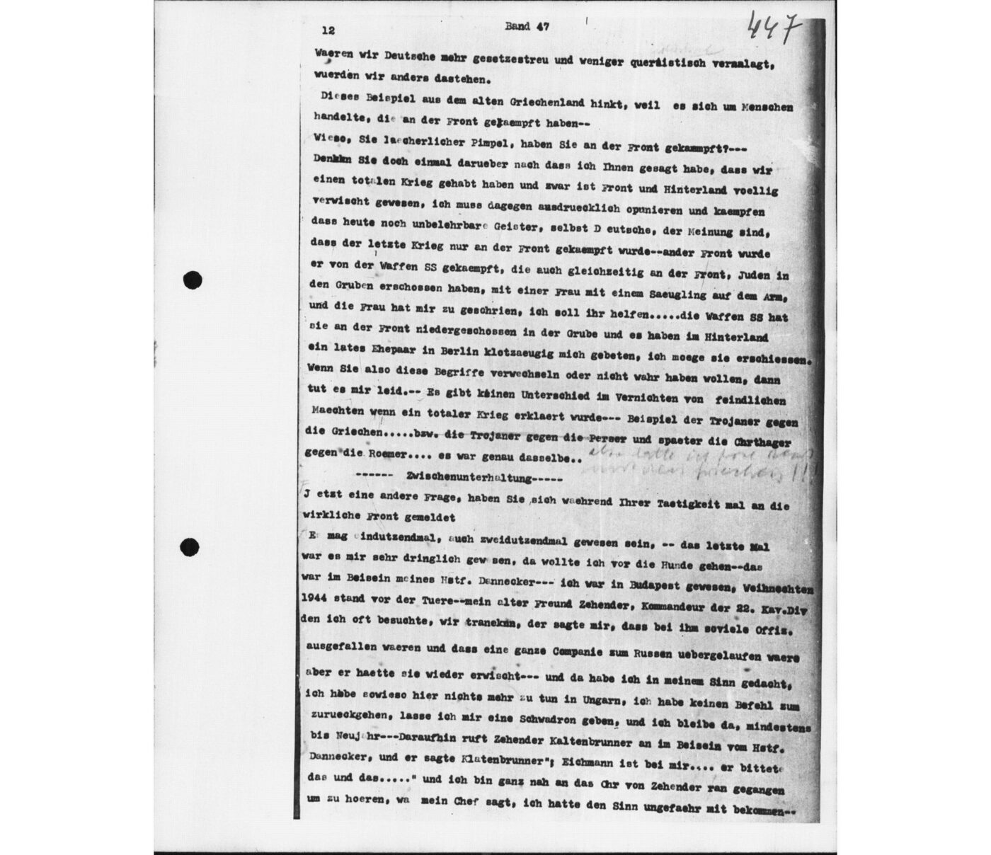 Scan 00088 of the Sassen transcript, O.65 file 87.