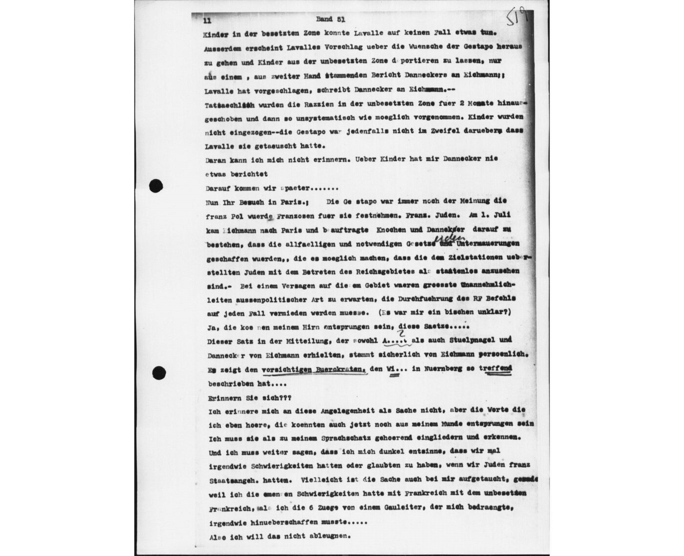 Scan 00159 of the Sassen transcript, O.65 file 87.