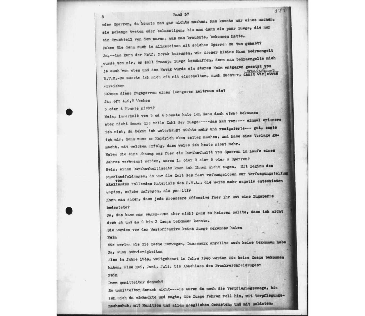 Scan 00055 of the Sassen transcript, O.65 file 88.