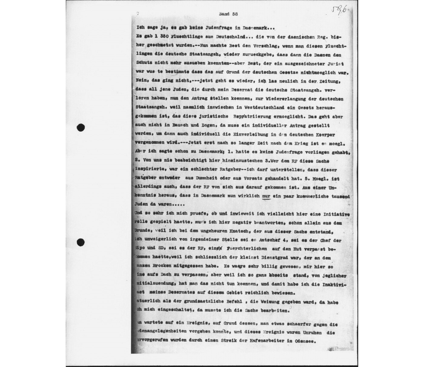 Scan 00070 of the Sassen transcript, O.65 file 88.