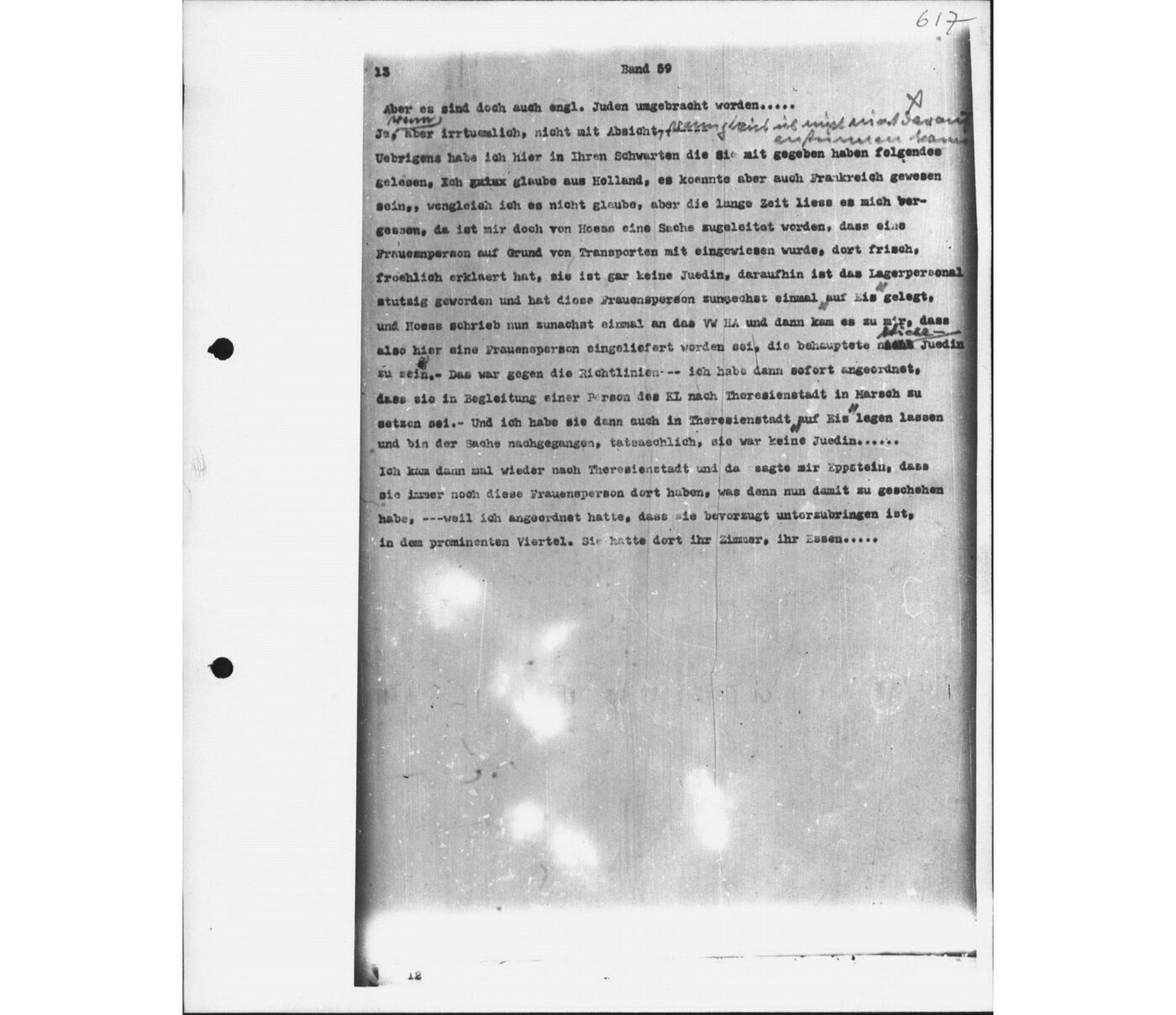 Scan 00091 of the Sassen transcript, O.65 file 88.