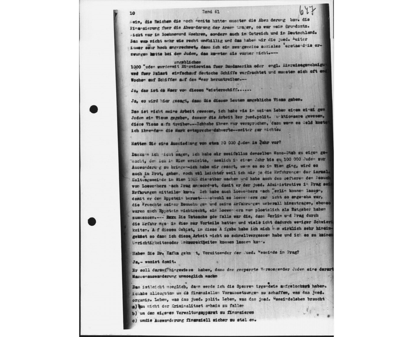 Scan 00120 of the Sassen transcript, O.65 file 88.