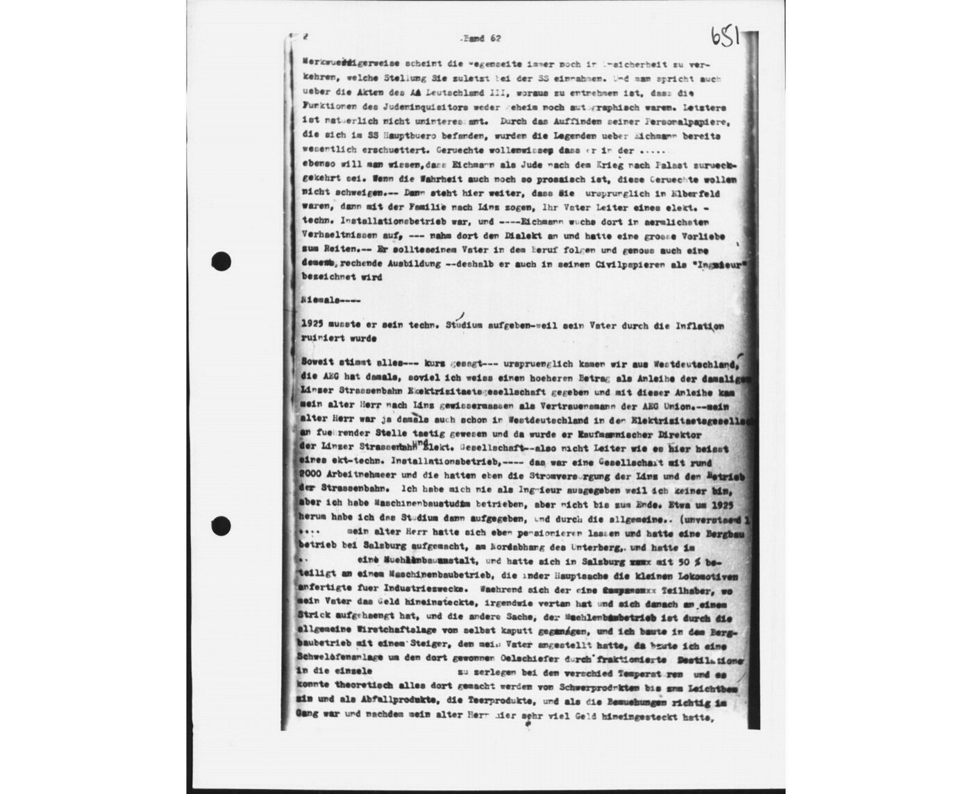 Scan 00124 of the Sassen transcript, O.65 file 88.