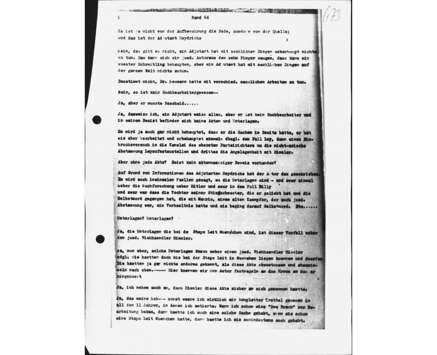 Scan 00146 of the Sassen transcript, O.65 file 88.