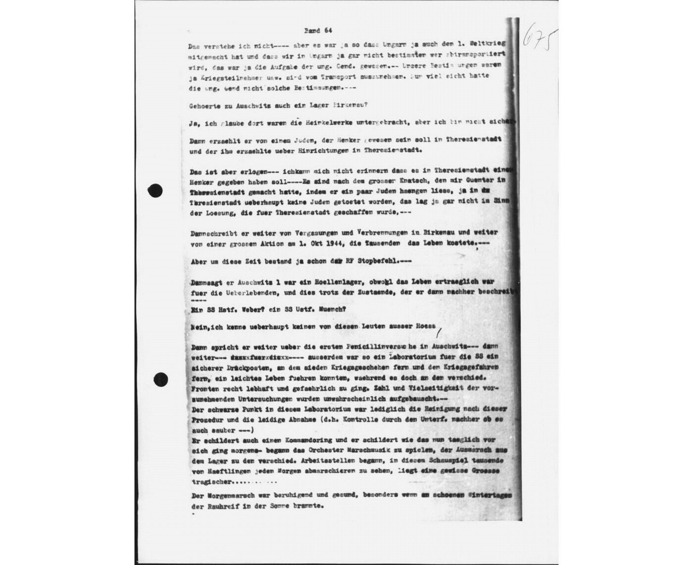 Scan 00148 of the Sassen transcript, O.65 file 88.