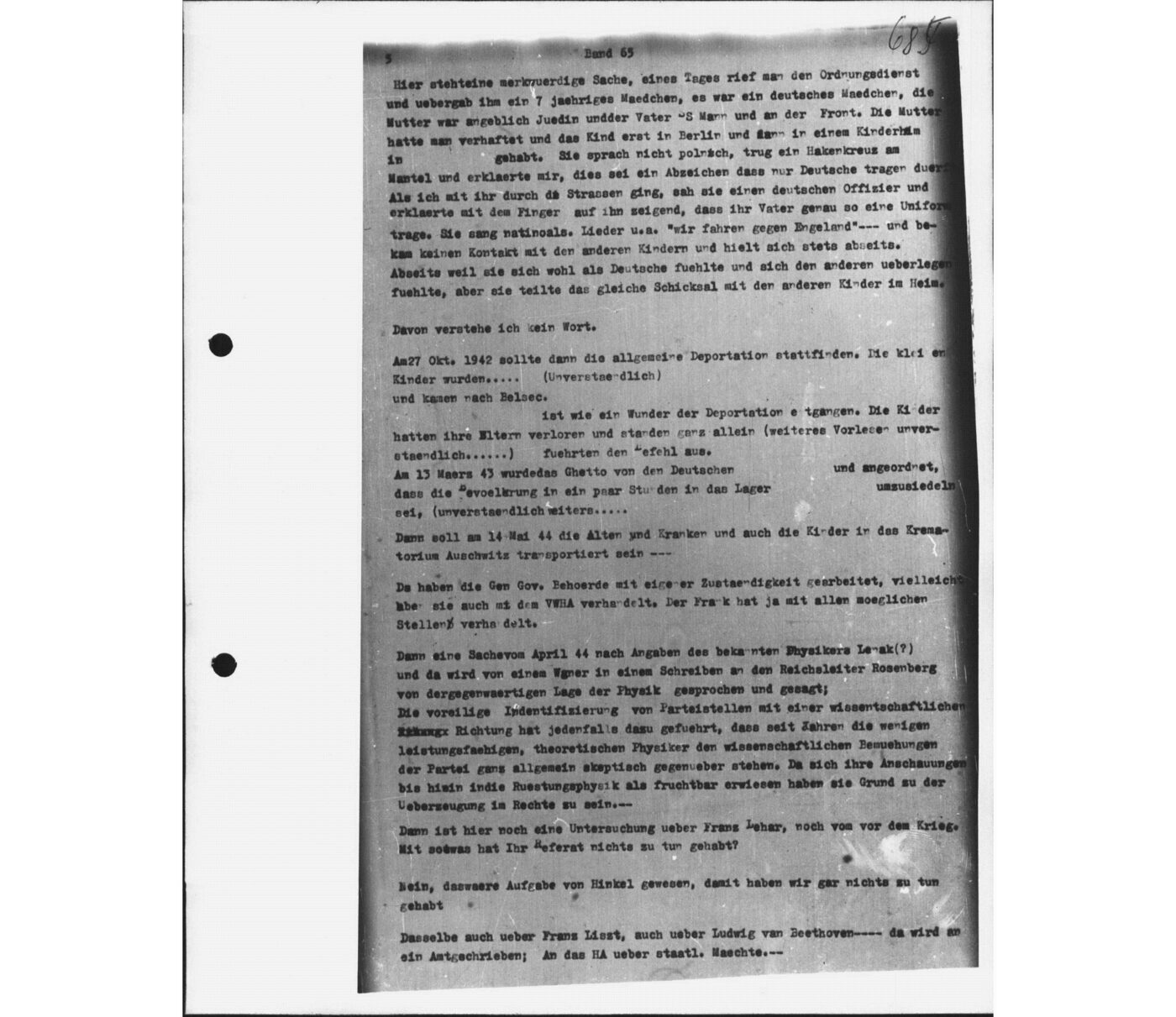 Scan 00158 of the Sassen transcript, O.65 file 88.