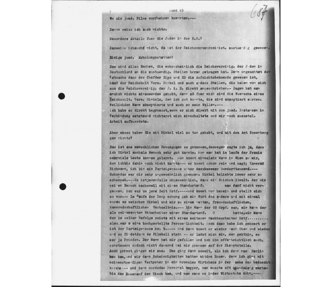 Scan 00160 of the Sassen transcript, O.65 file 88.