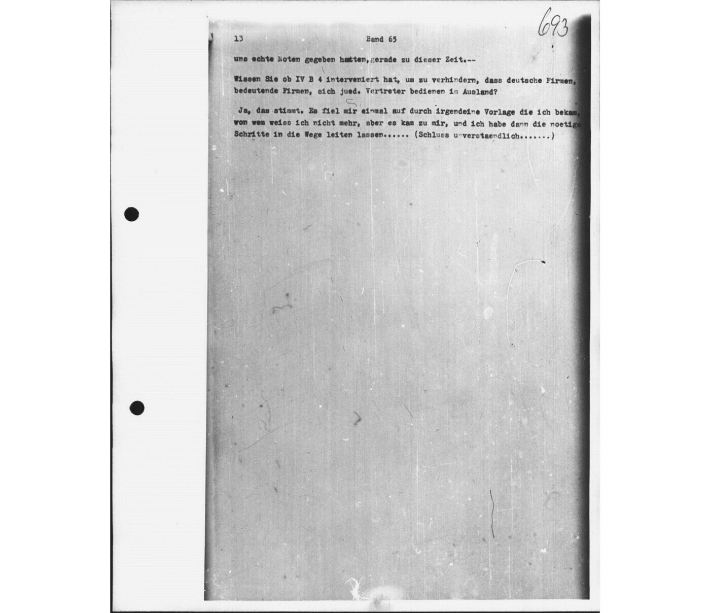 Scan 00166 of the Sassen transcript, O.65 file 88.
