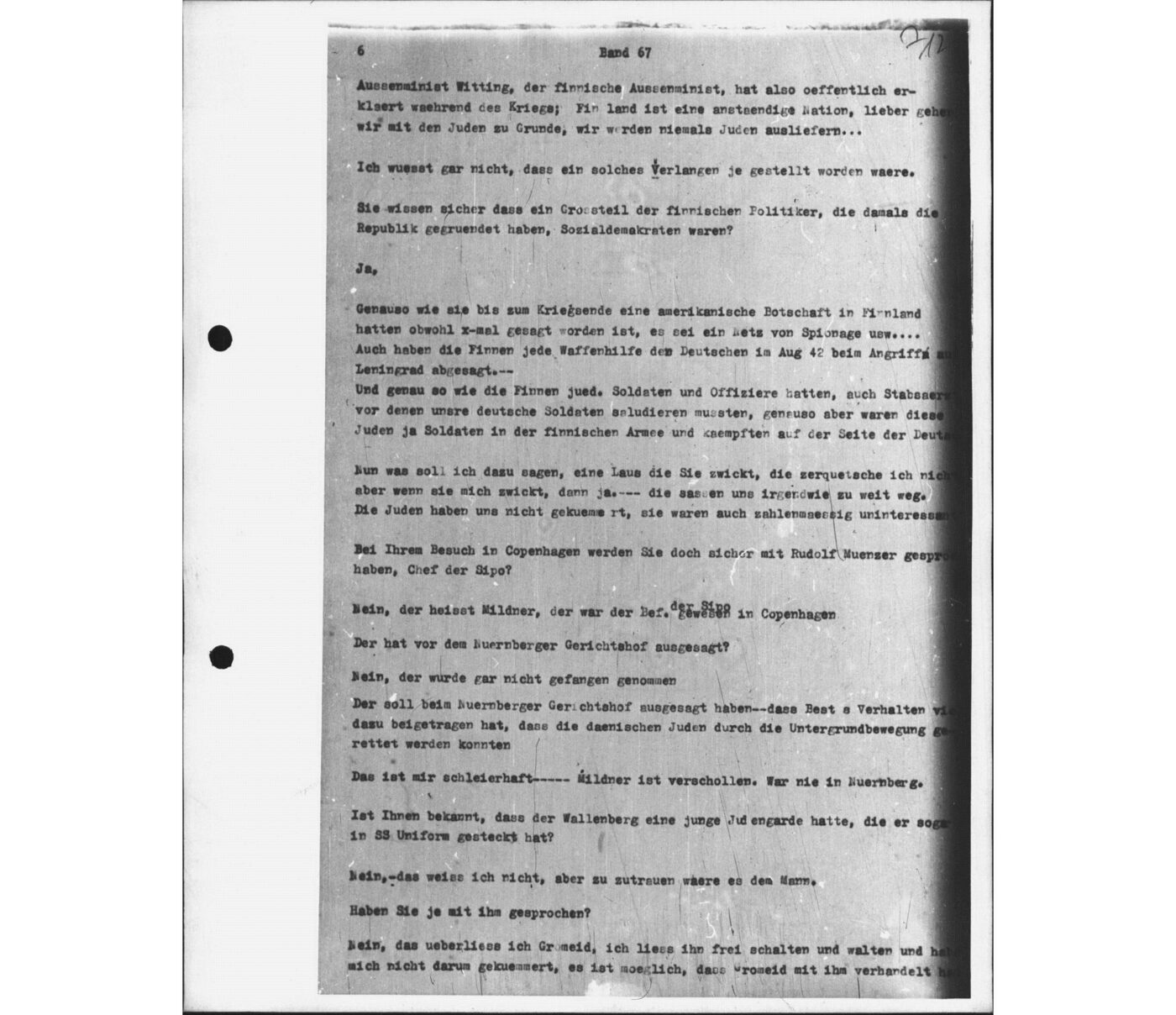 Scan 00185 of the Sassen transcript, O.65 file 88.
